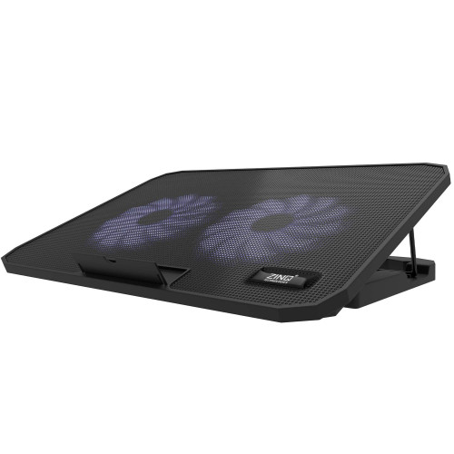 Zinq Technologies Cool Slate Dual Fan Cooling Pad for Notebook/Laptop with Dual USB Port(Black)