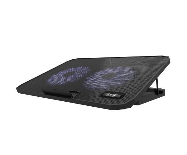 Zinq Technologies Cool Slate Dual Fan Cooling Pad for Notebook/Laptop with Dual USB Port(Black)