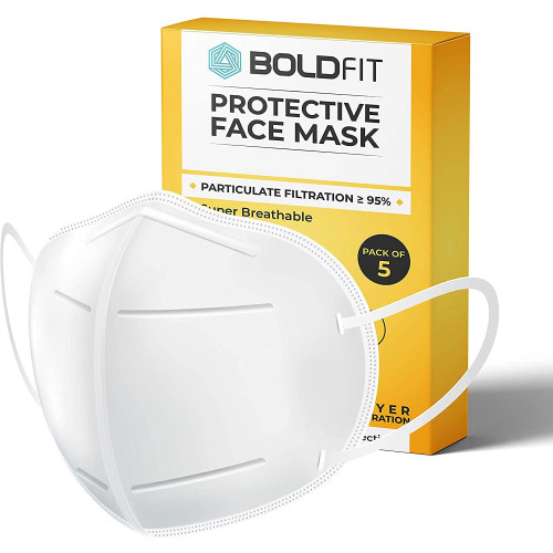 Boldfit AS9500 mask for face, Anti Pollution, protective. Third Party Tested by manufacturer at SGS & Ministry of Textiles