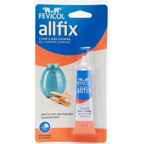 Pidilite Fevicol Allfix Clear and Non-Staining All Purpose Adhesive (20 ml)